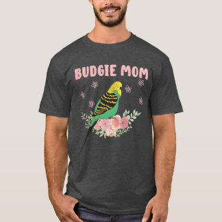 Budgie Mum Parakeet Mummy Bird lover friends T-Shirt