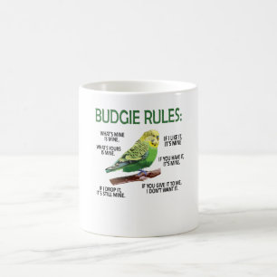Budgie Owner Budgie Lover Parakeet Bird Budgerigar Coffee Mug