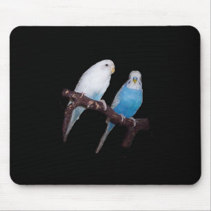 Budgie pair mousepad