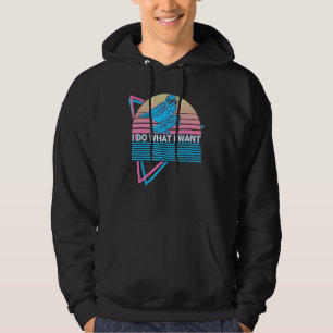 Budgie Parakeet Retro I Do What I Want Hoodie