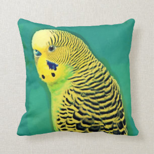 Budgie/Parakeet Throw Pillow