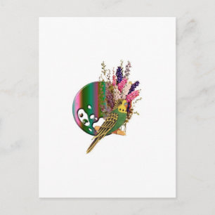 Budgie Postcard
