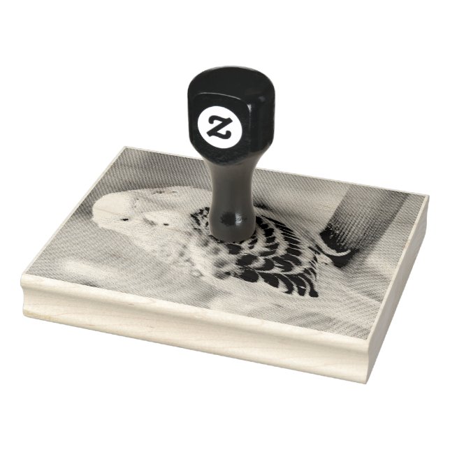 Budgie Rubber Stamp (Stamp)