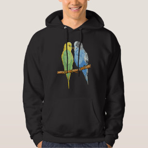 Budgie Sitting Birds Budgerigar Parakeet Owner Hoodie