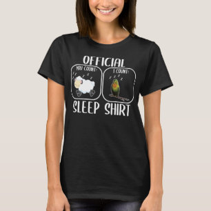 Budgie sleeping shirt counting sheep