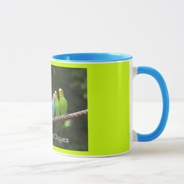 Budgie Social Cliques Coffee Mug (Right)