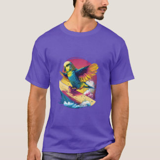 Budgie Surfboard Budgerigar Parakeet Bird Kawaii g T-Shirt