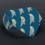 Budgie Tie<br><div class="desc">Budgie features a budgerigar observing the viewer. Fun drawing for budgie fans!</div>