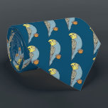 Budgie Tie<br><div class="desc">Budgie features a budgerigar observing the viewer. Fun drawing for budgie fans!</div>