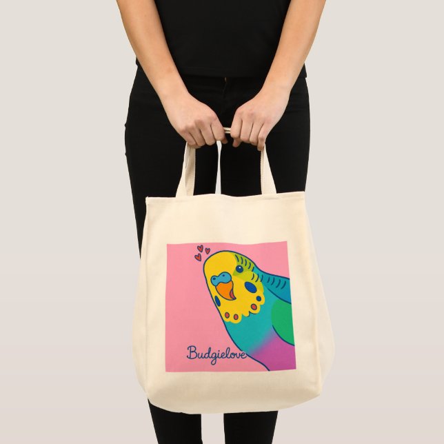 Budgielove Grocerybag  Tote Bag (Front (Product))