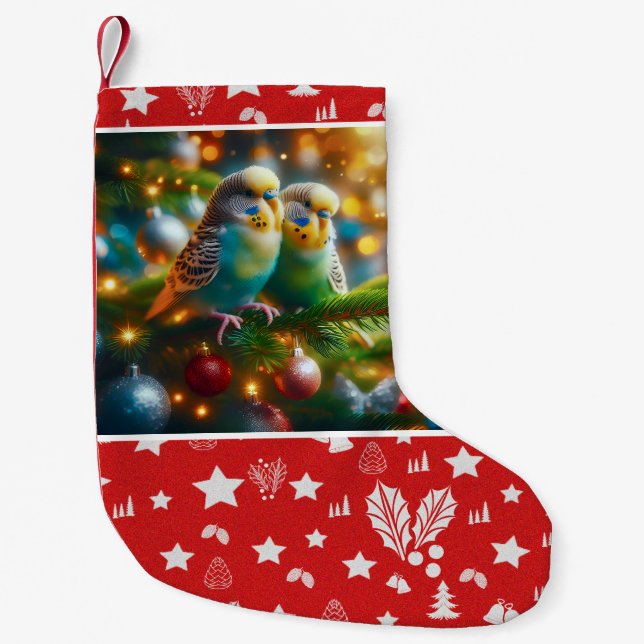 Budgies Christmas Stocking (Front)