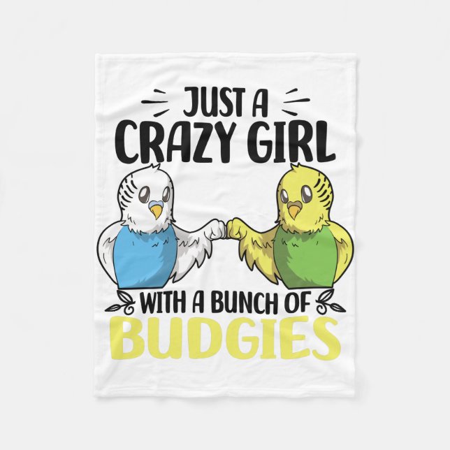 Budgies Lovers | Birds Pet Gift Fleece Blanket (Front)