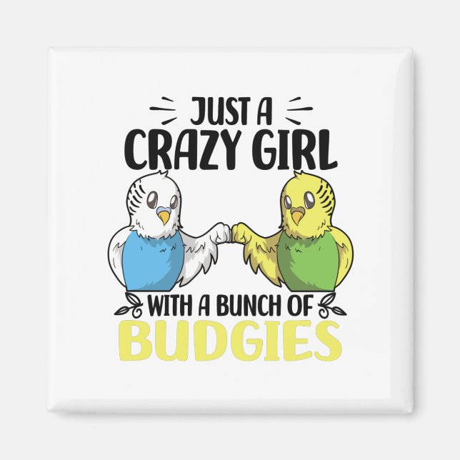 Budgies Lovers | Birds Pet Gift Magnet (Front)