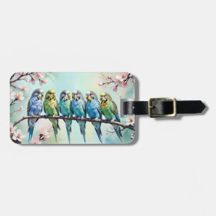 Budgies  luggage tag