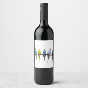Budgies Wine Label