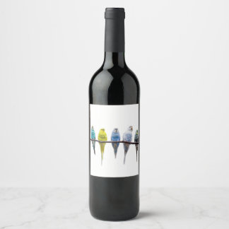 Budgies Wine Label