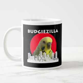 Budgiezilla Budgie Bird Budgerigar Parakeet Parrot Large Coffee Mug