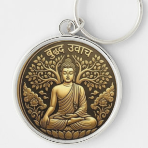 Budh Uvach Ancient Wisdom - Sukiti Budh Dhamma Art Key Ring