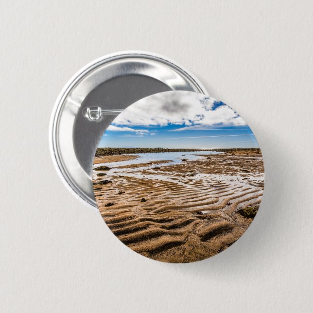 Budir Beach, Iceland 6 Cm Round Badge (Front & Back)