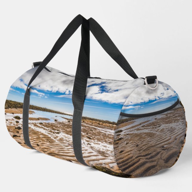 Budir Beach, Iceland Duffle Bag (Right Corner)