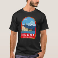 Budva Montenegro Retro Travel Art Vintage