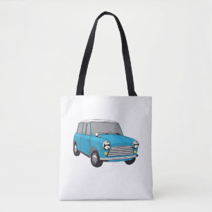 Bue British Oldtimer Mini Cooper Tote Bag