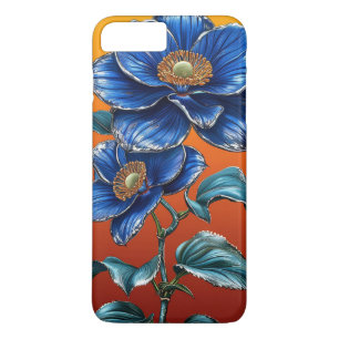 Bue flowers iPhone 8 plus/7 plus case