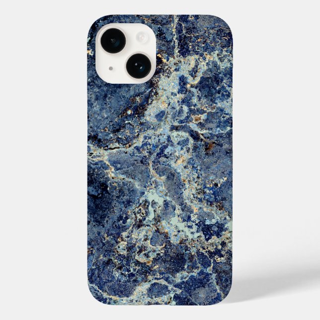 Bue Grey Black Marble & Beige Veins Case-Mate iPhone Case (Back)