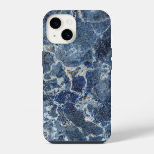 Bue Grey Black Marble & Beige Veins iPhone 14 Case