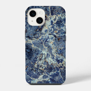 Bue Grey Black Marble & Beige Veins iPhone 14 Case