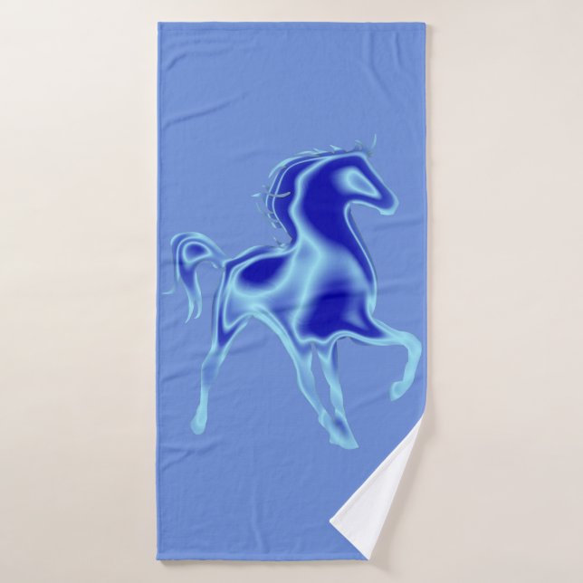 Bue Horse Bath Towels (Bath Towel)