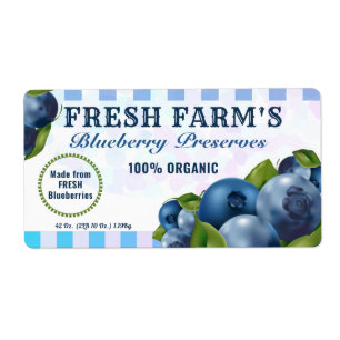 Bueberry Fruit Canning Jar