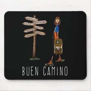 Buen Camino De Santiago Pilgrim Hiking Way Of St. Mouse Pad