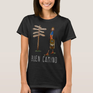 Buen Camino De Santiago Pilgrim Hiking Way Of St.  T-Shirt