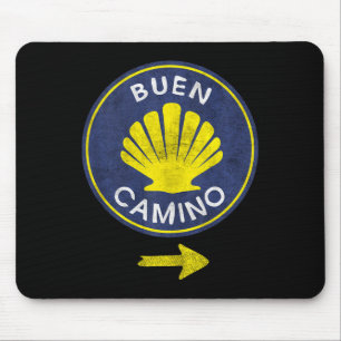 Buen Camino Shell El Camino De Santiago De Compost Mouse Pad