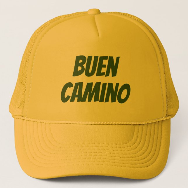 Buen Camino St James Way Santiago Trucker Hat (Front)