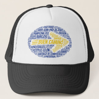 Buen Camino Word Art Trucker Hat
