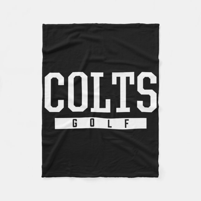 Buena Colts Golf Hs  Fleece Blanket (Front)