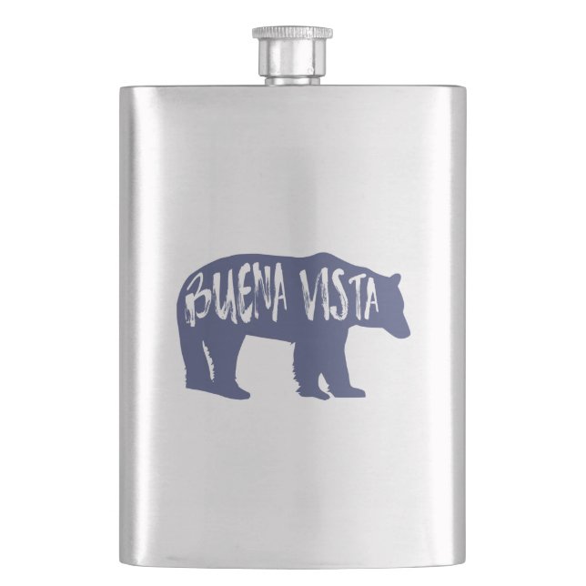 Buena Vista Colorado Bear Hip Flask (Front)