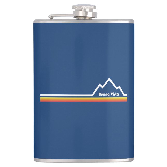 Buena Vista, Colorado Hip Flask (Front)