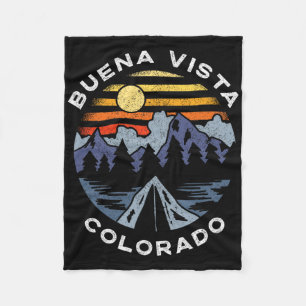 Buena Vista Colorado Mountains Vacation Camping So Fleece Blanket