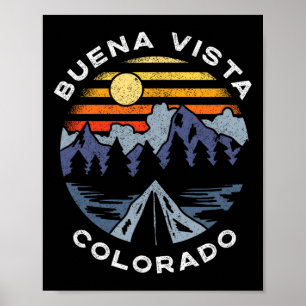 Buena Vista Colorado Mountains Vacation Camping So Poster
