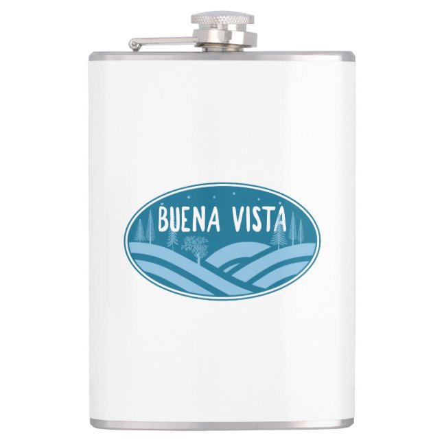 Buena Vista Colorado Outdoors Hip Flask (Front)
