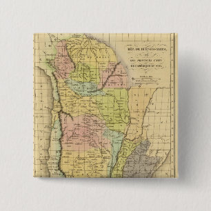 Buenos Aires 15 Cm Square Badge