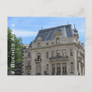 buenos aires architecture classic postcard