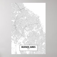 Buenos Aires, Argentina (black on white)