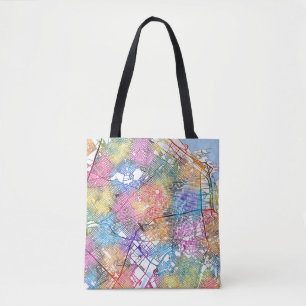 Buenos Aires Argentina City Map Tote Bag