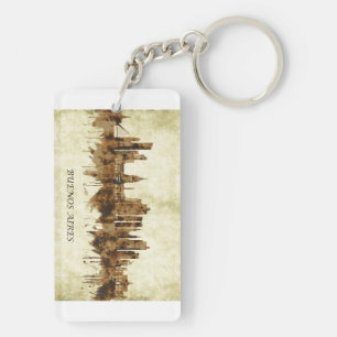 Buenos Aires Argentina Cityscape Key Ring