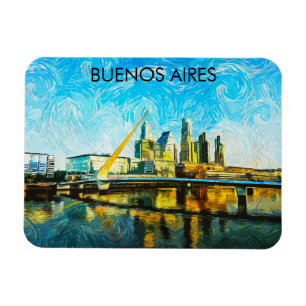 Buenos Aires Argentina CItyscape Magnet