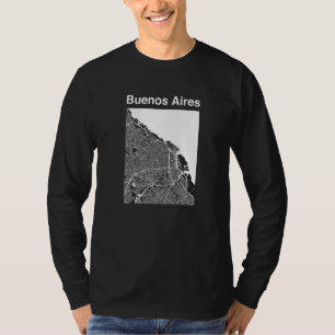 Buenos Aires Argentina Classic City Map Graphic T-Shirt